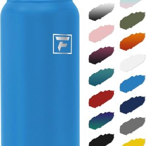 Fanhaw 20 oz Insulated Stainless Steel Water Bottle with Anti-Dust Chug Lid. Leakproof Vacuum Metal Everyday Use Bottle for Kids. Teens & Adults. Back to School Essentials (Sky Blue) : Sports & Outdoors