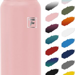 Fanhaw 20 oz Insulated Stainless Steel Water Bottle with Anti-Dust Chug Lid. Leakproof Vacuum Metal Everyday Use Bottle for Kids. Teens & Adults. Back to School Essentials (Pink) : Sports & Outdoors